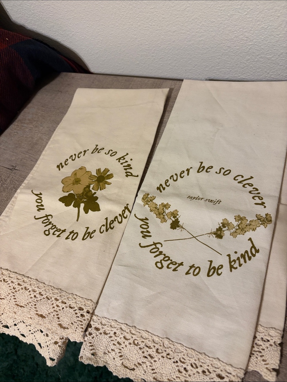 Taylor Swift Beige Marjorie Tea Towels